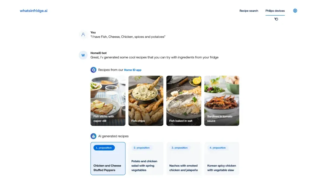 Result of conversation with AI model